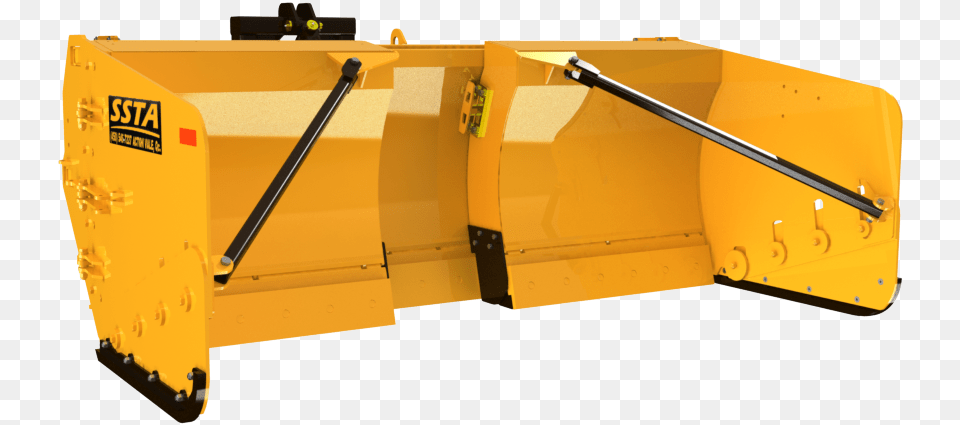 Cl 12 20 Plow Hydraulic Angle Hinged Snow Wings Construction Equipment, Machine, Bulldozer, Snowplow, Tractor Free Transparent Png