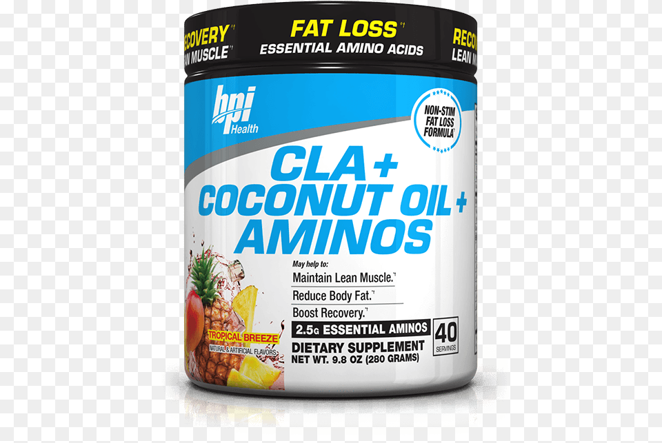 Cla Coconut Oil Aminos Supplement Facts Bpi Sports Cla Carnitine, Can, Tin, Advertisement Free Transparent Png