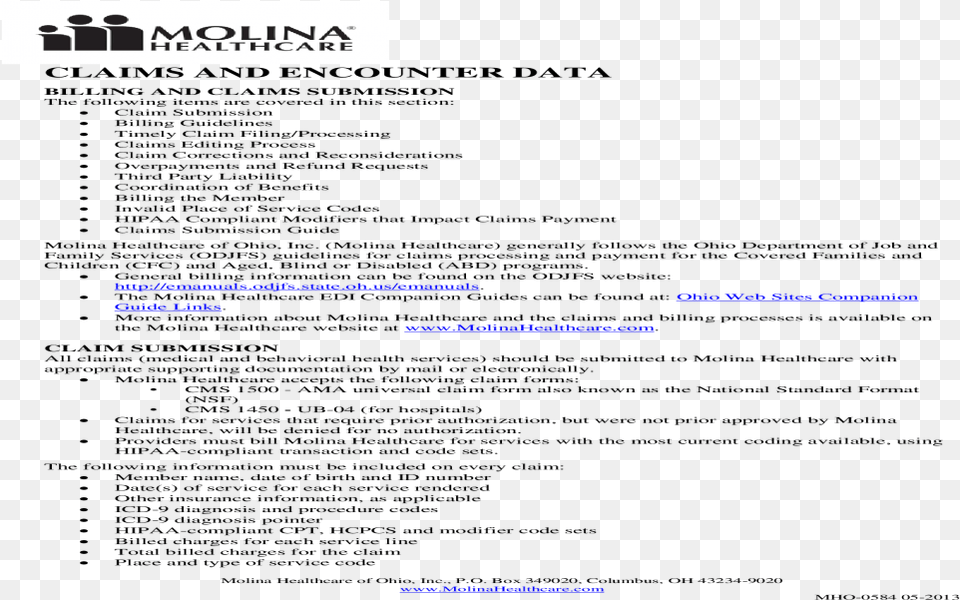 Claims And Encounter Data, Page, Text Free Png Download