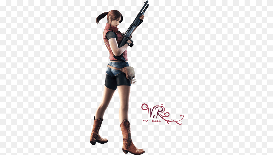 Claire Redfield Operation Raccoon City, Weapon, Firearm, Adult, Person Png
