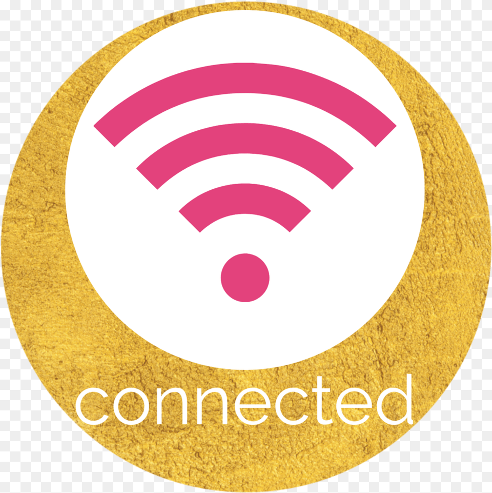 Claire Riley Wifi Local, Logo, Gold Png