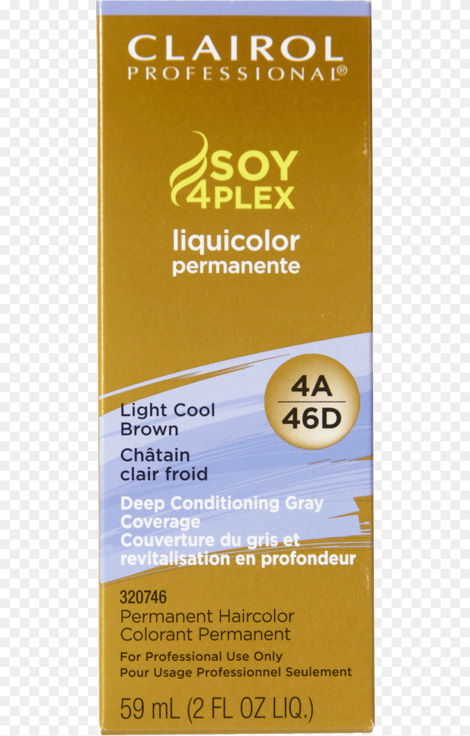 Clairol Professional 4a46d Light Cool Brown Liquicolor Soy 4 Plex, Advertisement, Book, Poster, Publication Free Png