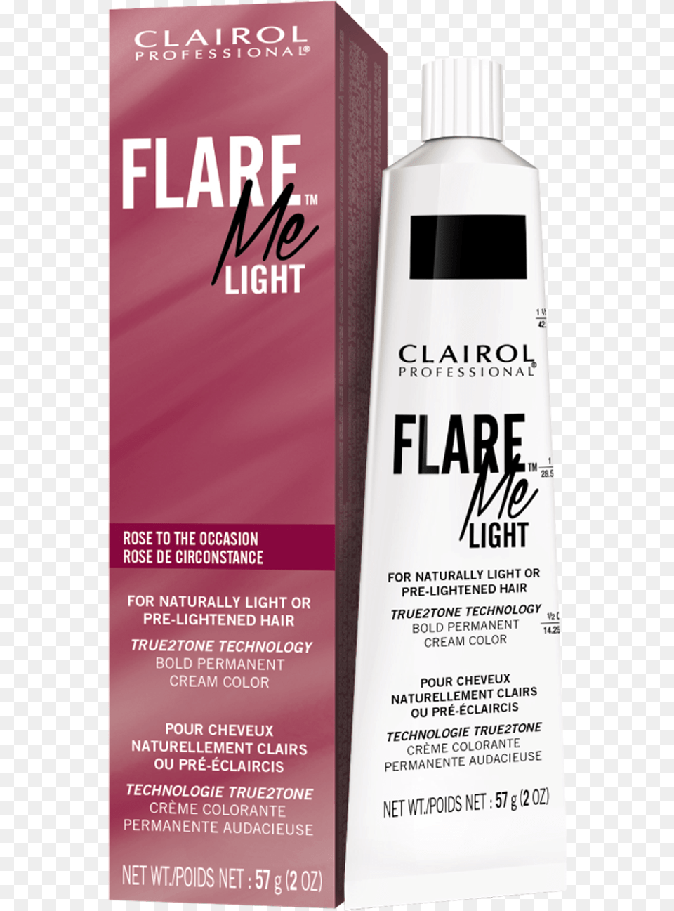 Clairol Professional Flare Me Light Permanent Cream Clairol Flare Me Power To The Purple, Bottle, Cosmetics, Perfume, Advertisement Free Transparent Png