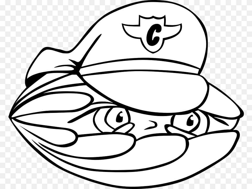 Clam Clip Art, Clothing, Hat, Animal, Seashell Png Image