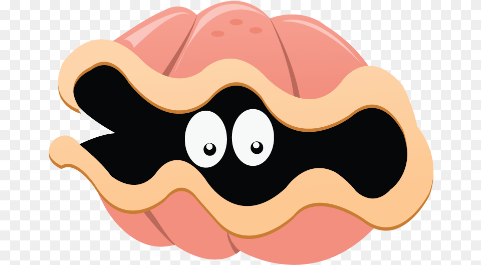 Clam Clipart Closed Sea Animals Cartoon, Face, Head, Person, Mustache Free Transparent Png