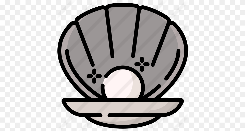 Clam Icon, Stencil, Bowl, Hot Tub, Tub Free Png