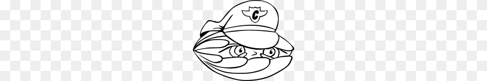 Clam Security Guard Clip Art For Web, Hat, Clothing, Seashell, Seafood Free Png Download