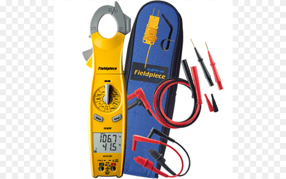 Clamp Meter With Swivel Clamp Head Fieldpiece Sc640 Loaded Clamp Meter With Swivel Head, Computer Hardware, Electronics, Hardware, Monitor Png