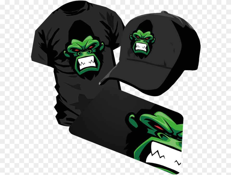 Clan Logo Vector Print L025 Gorilla Monkey Mascot Snake Logo Sports, T-shirt, Hat, Clothing, Cap Free Transparent Png