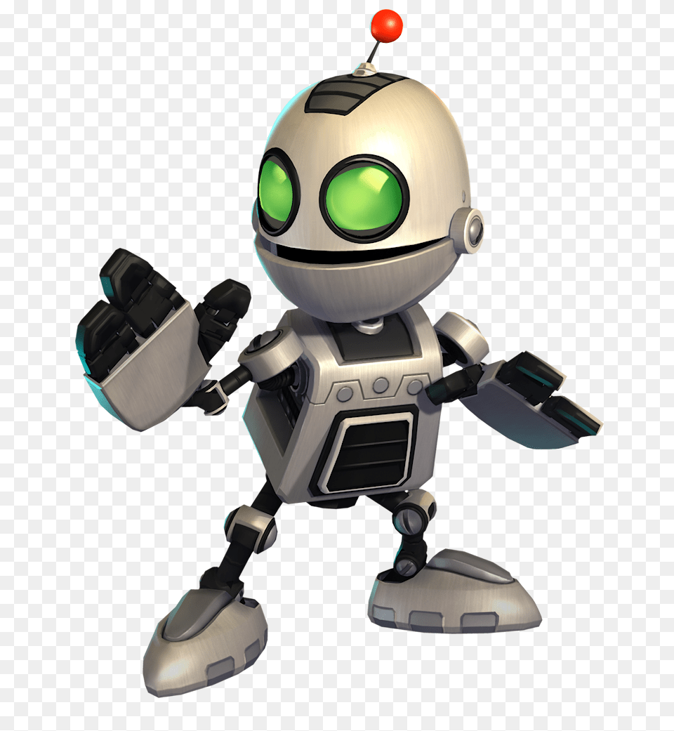 Clank Adorable Mechanics Ratchet Robot And Games, Toy Png