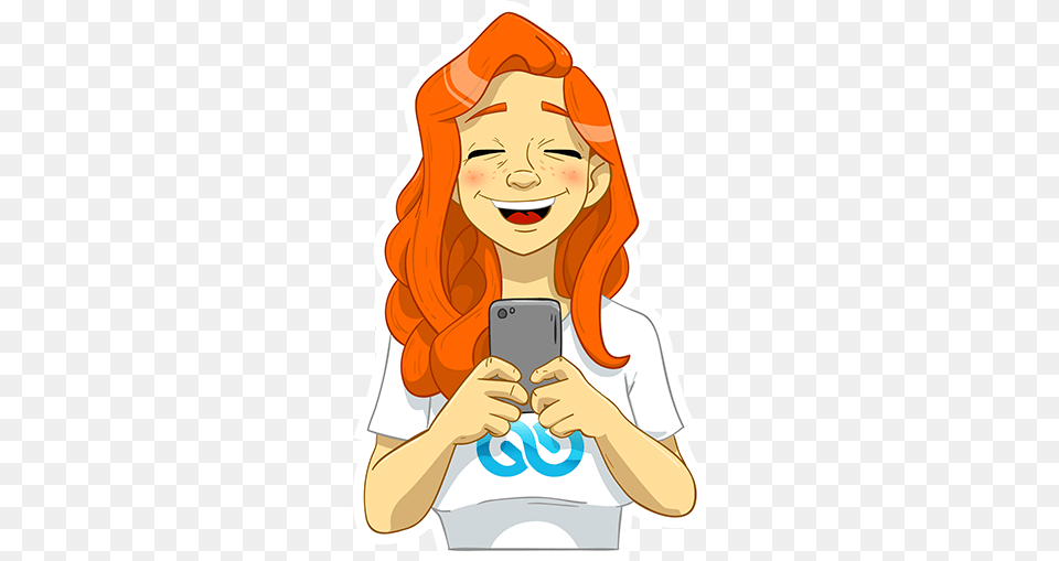 Clanplay Telegram Sticker Funny, Texting, Electronics, Phone, Mobile Phone Free Png
