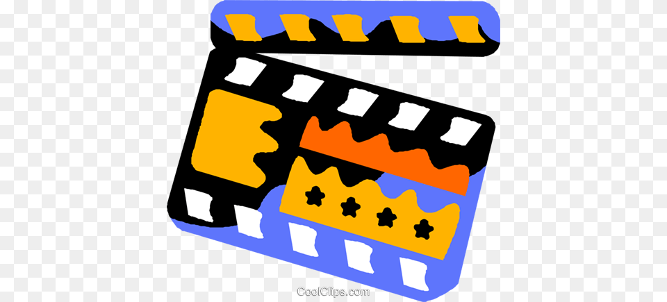 Clap Board Royalty Vector Clip Art Illustration Free Png Download