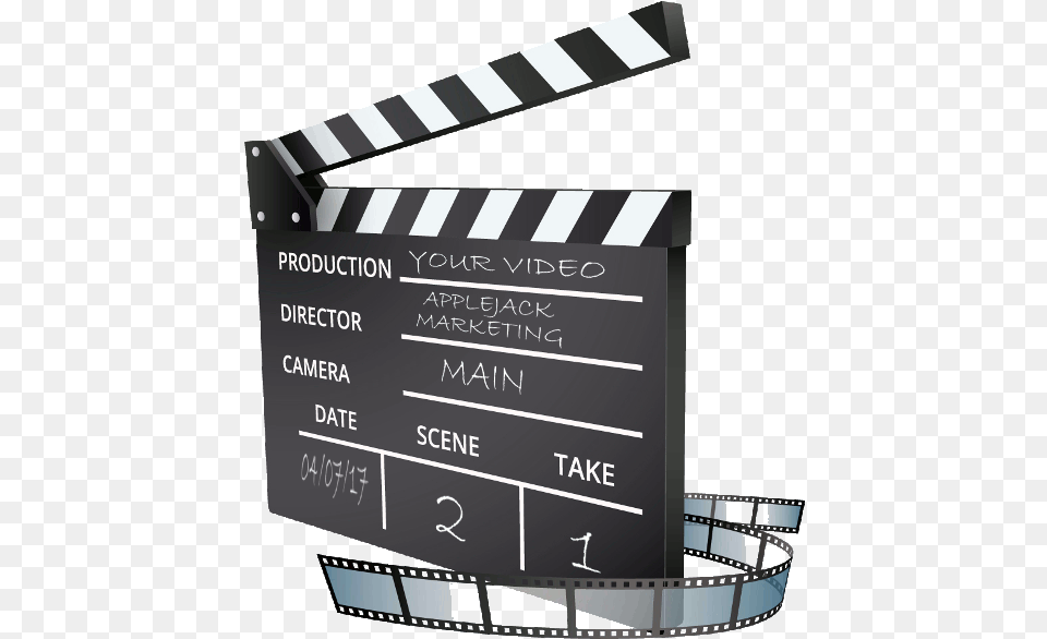 Clapboard Applejack Marketing Video Corporativo, Clapperboard Png