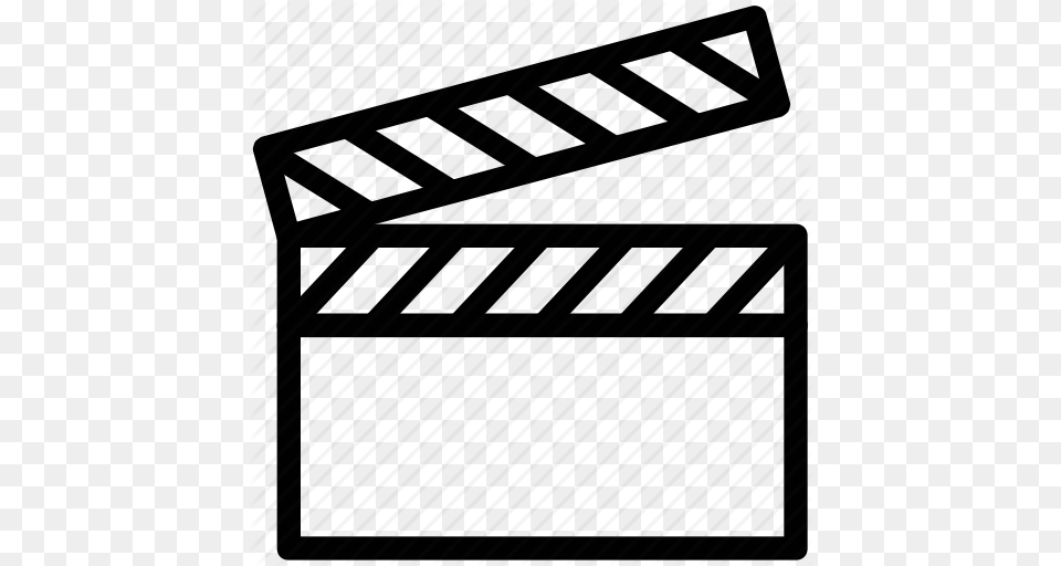 Clapboard Clapper Clapperboard Film Flap Movie Icon, Text, Fence Free Png Download