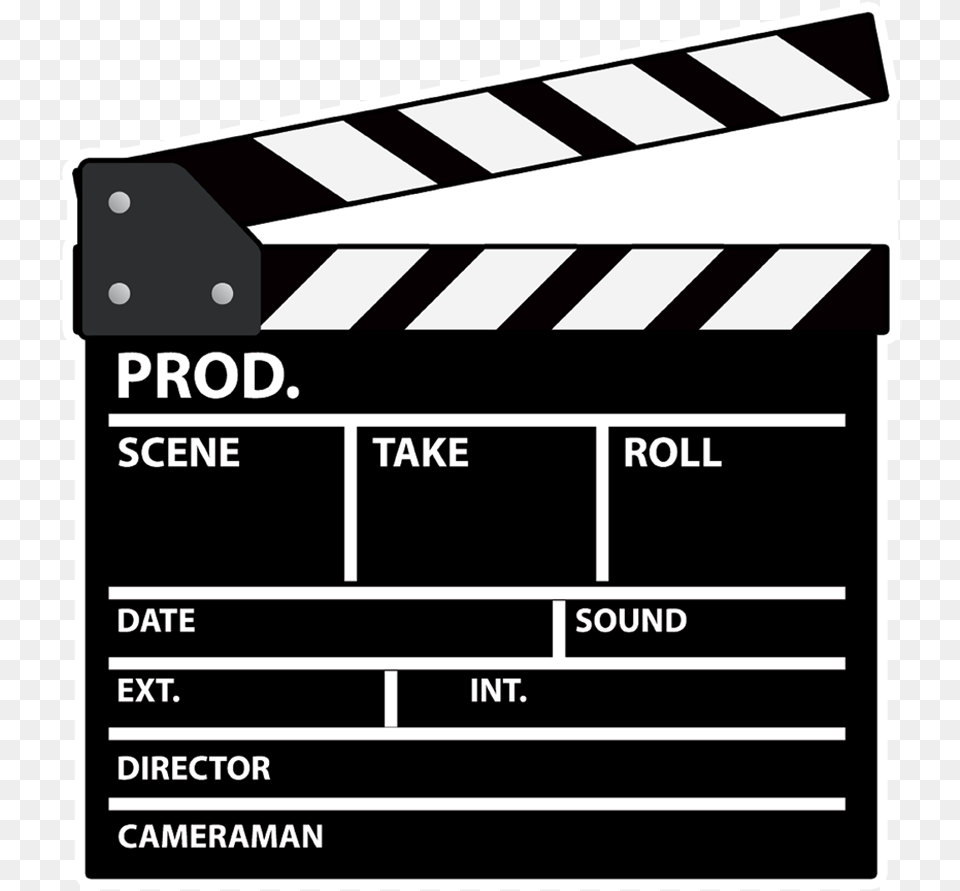Clapper Board Clipart Clapperboard Film Film Clap, Fence Png Image