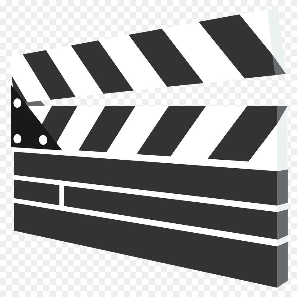 Clapper Board Emoji Clipart, Fence, Barricade, Clapperboard Png