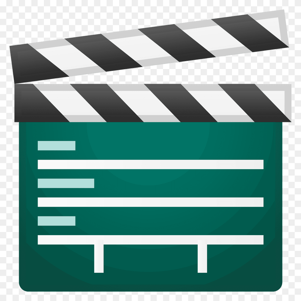 Clapper Board Emoji Clipart, Fence, Road, Clapperboard Free Png