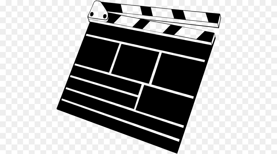 Clapperboard, Gray Png