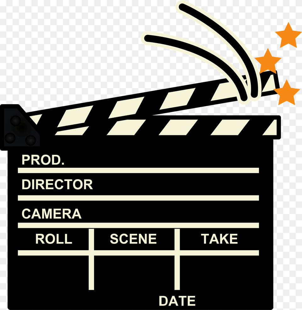 Clapperboard Clipart Free Png Download