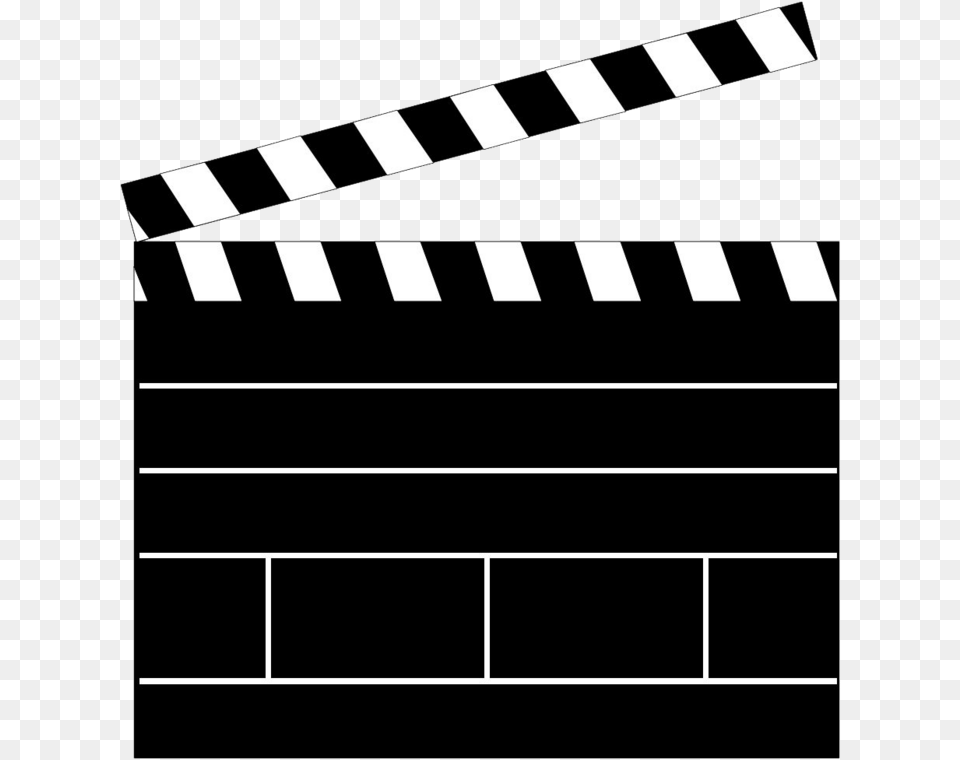 Clapperboard Clipart Clapper Board Clipart, Road, Fence Free Png