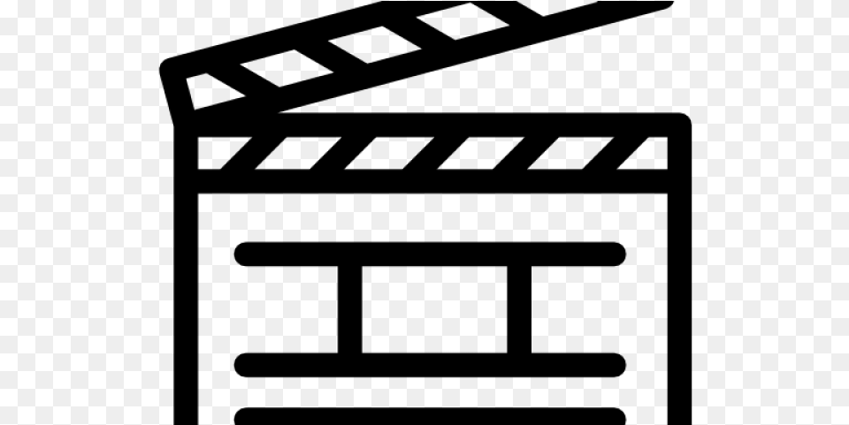Clapperboard Clipart Lights Camera Action Icone Cinma, Gray Free Transparent Png