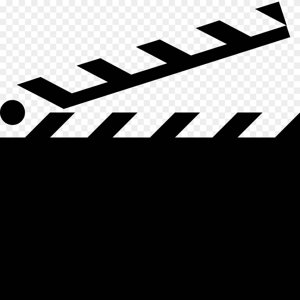 Clapperboard Icon, Gray Free Png
