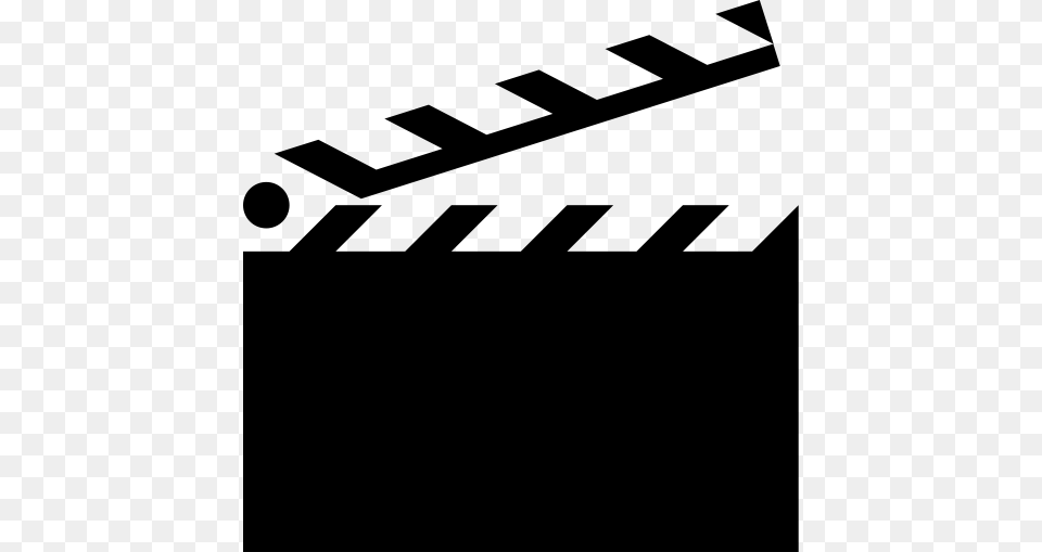 Clapperboard Icon Clapperboard Media Icon With And Vector, Gray Png