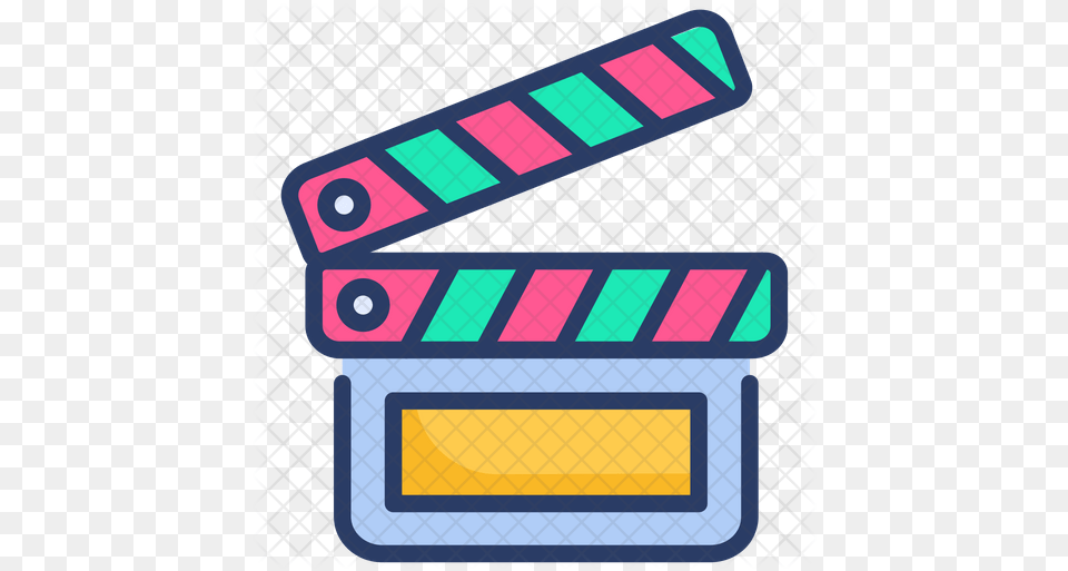 Clapperboard Icon Clip Art, Text Png Image