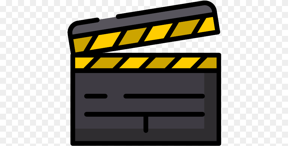 Clapperboard Icon Horizontal, Fence, Barricade Free Png Download