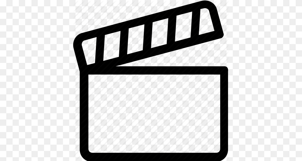 Clapperboard Movie Slate Theater Icon, Fence, Architecture, Building, Text Free Png