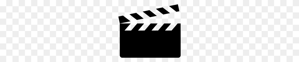 Clapperboard Transparent, Gray Free Png