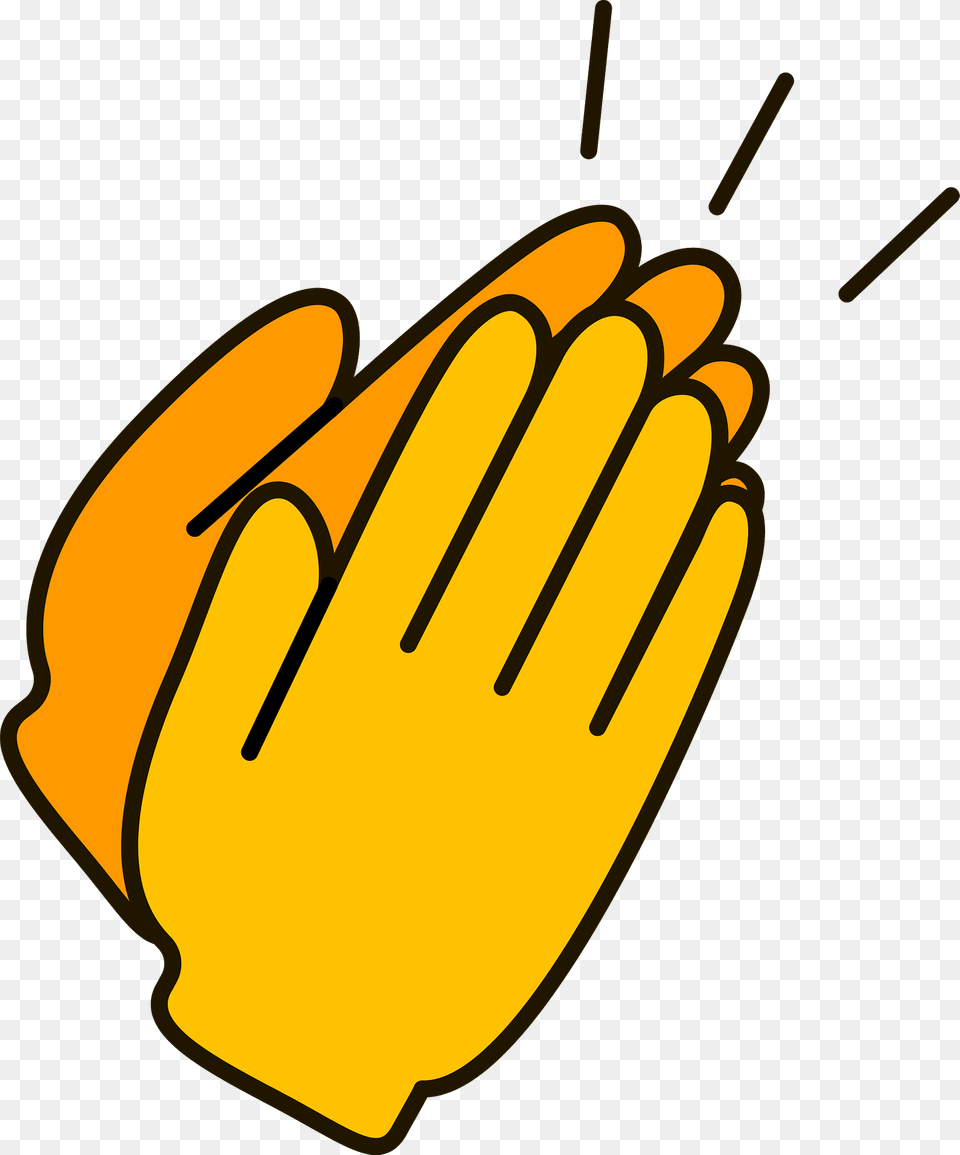 Clapping Hands Clipart, Glove, Clothing, Person, Body Part Png Image