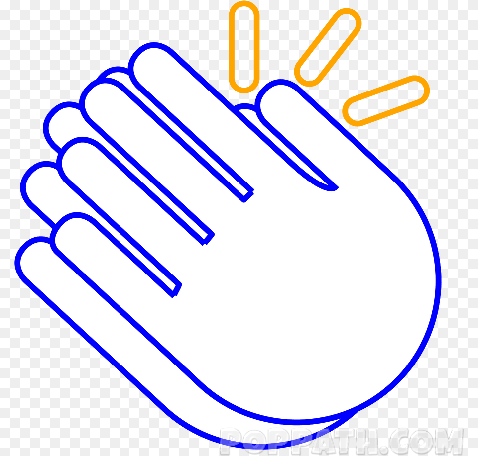 Clapping Hands Drawing Easy, Clothing, Glove, Light, Body Part Png Image