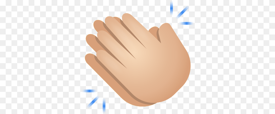 Clapping Hands Light Skin Tone Icon Clapping Hands Icon, Body Part, Hand, Person, Finger Png