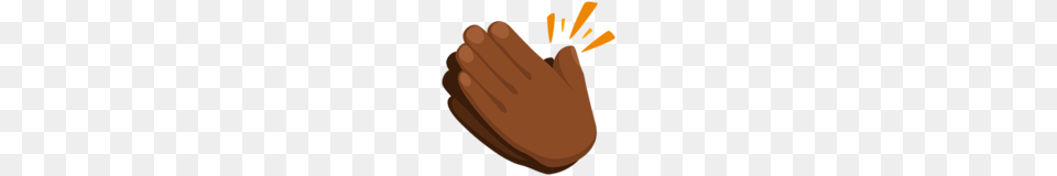 Clapping Hands Medium Dark Skin Tone Emoji On Messenger, Body Part, Hand, Person Free Png