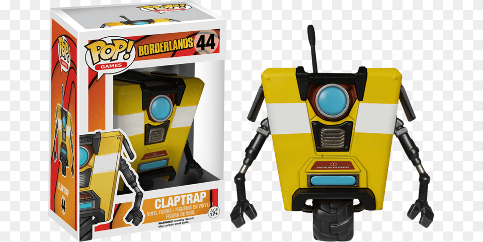 Claptrap Pop Vinyl Figure, Toy, Robot Png Image