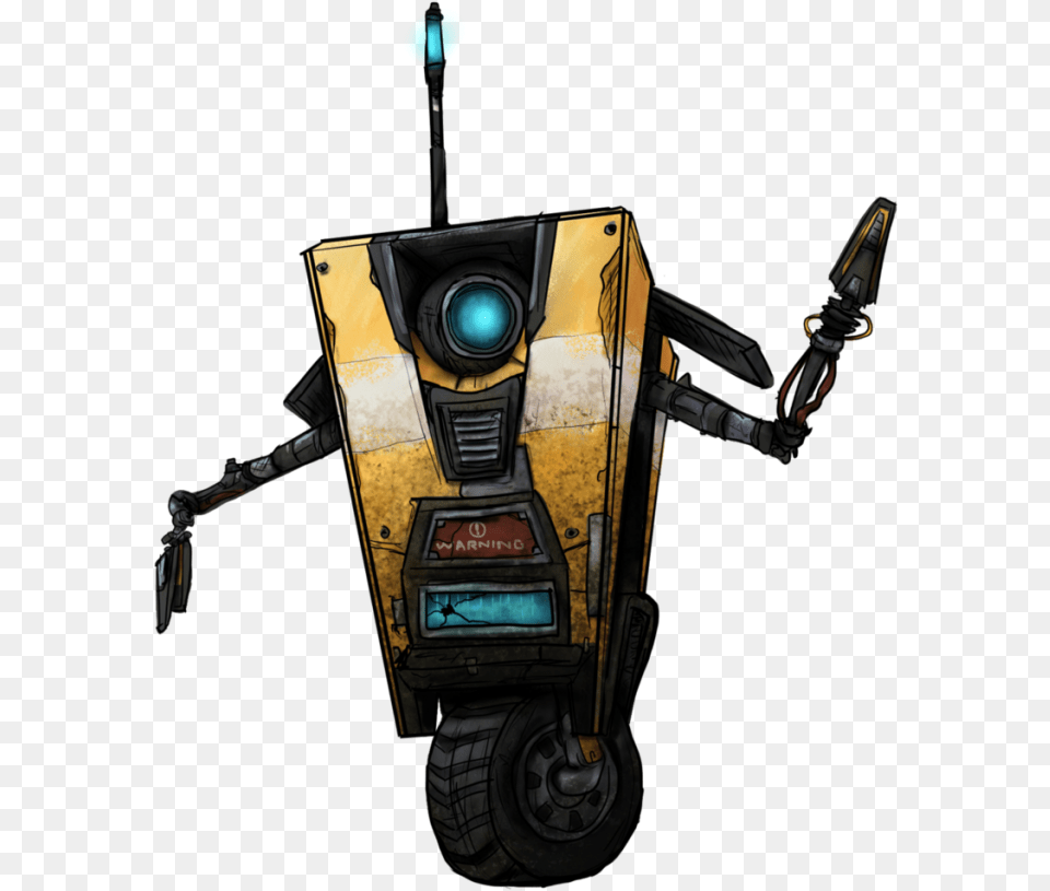 Claptrap Vector Clipart Psd Borderlands Claptrap, Robot, Machine, Wheel Free Png Download