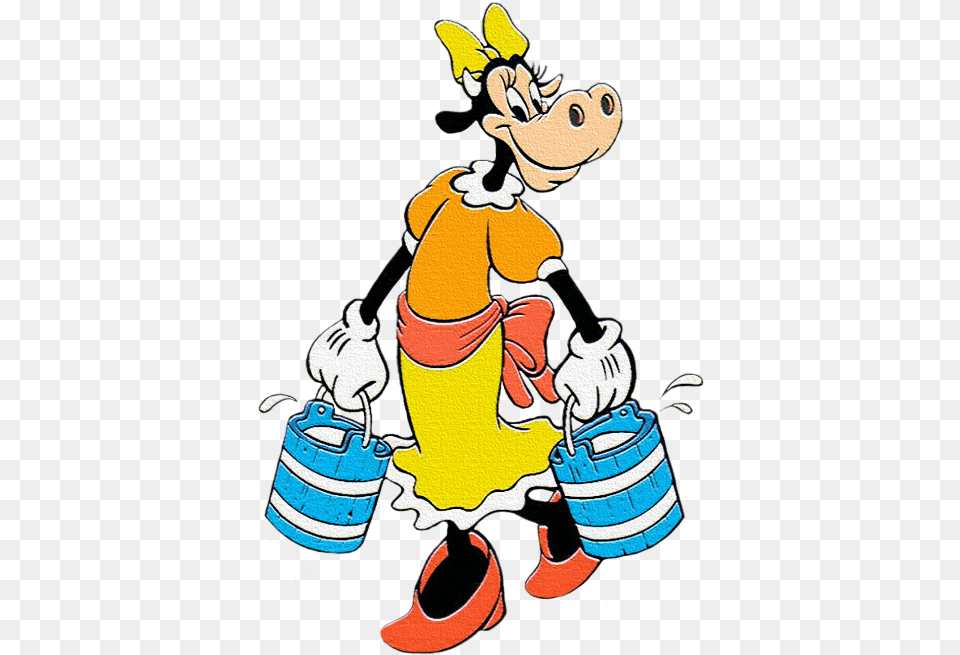 Clarabelle Clarabelle Cow Mickey Mouse, Cleaning, Person, Baby, Cartoon Free Transparent Png