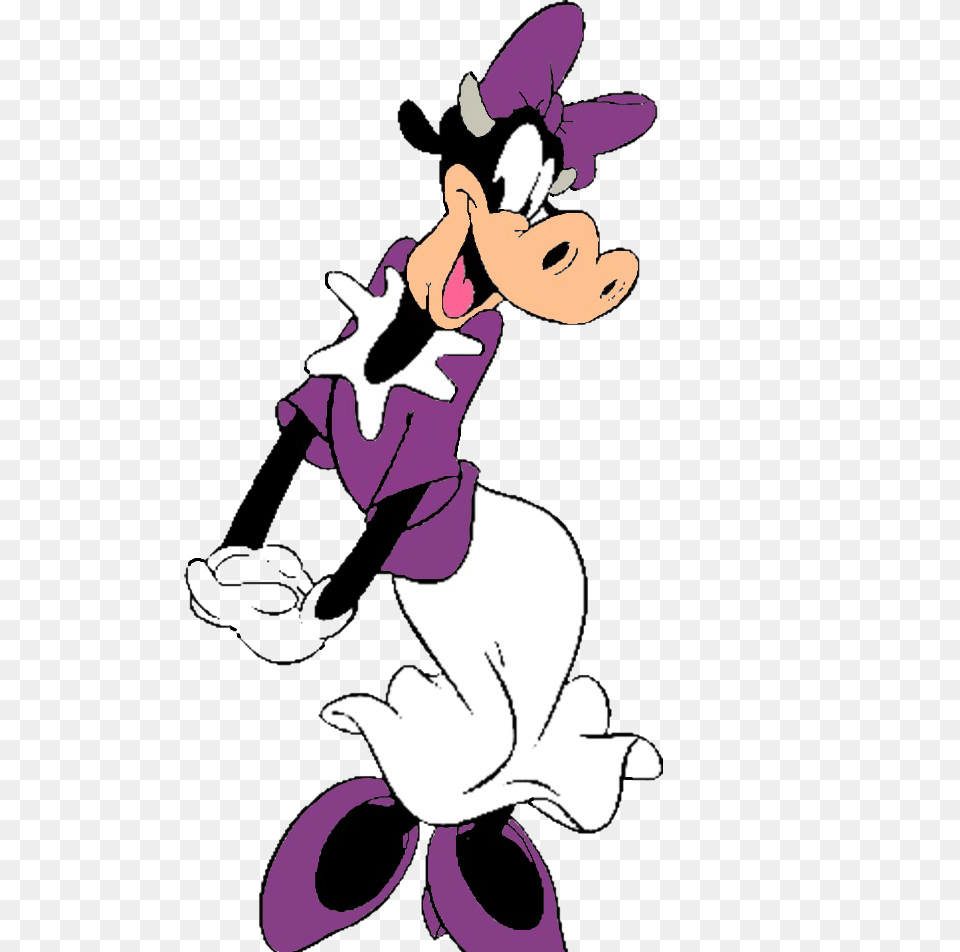 Clarabelle Cow Transparent Free Download, Cartoon, Book, Comics, Publication Png Image