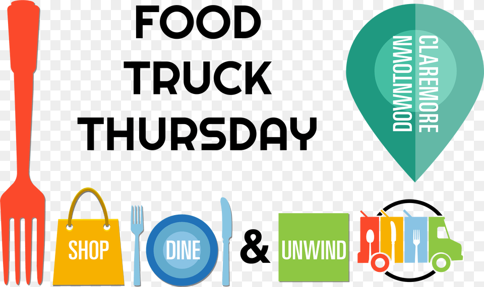 Claremore Food Truck Thursday, Cutlery, Fork, Accessories, Bag Png Image