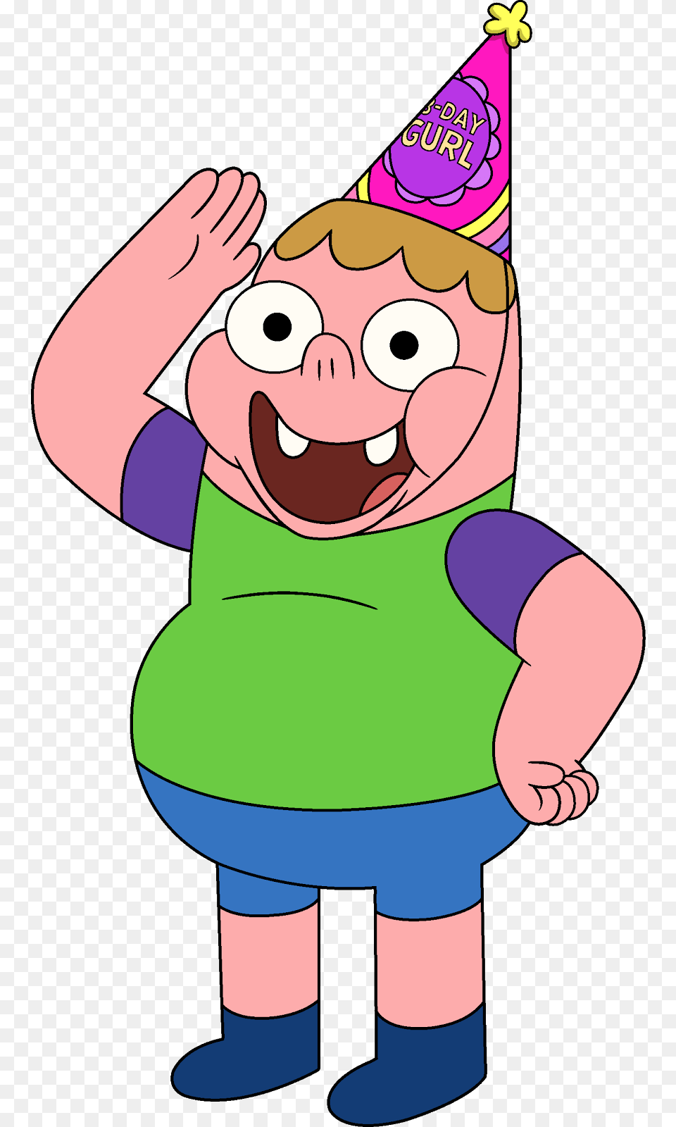 Clarence Cartoon Network, Clothing, Hat, Baby, Person Free Transparent Png