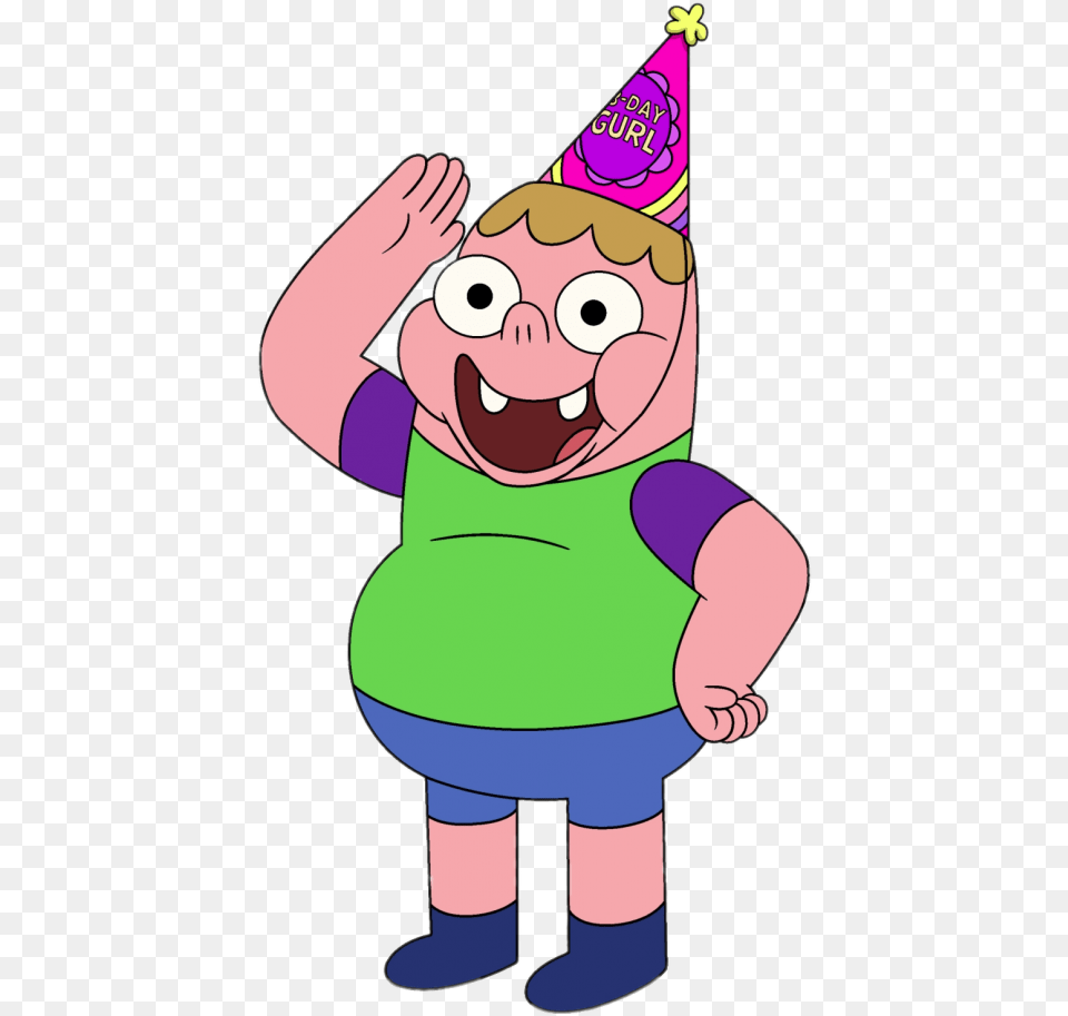 Clarence Wendle Party Hat Clarence Cartoon Character, Clothing, Party Hat, Baby, Person Png Image