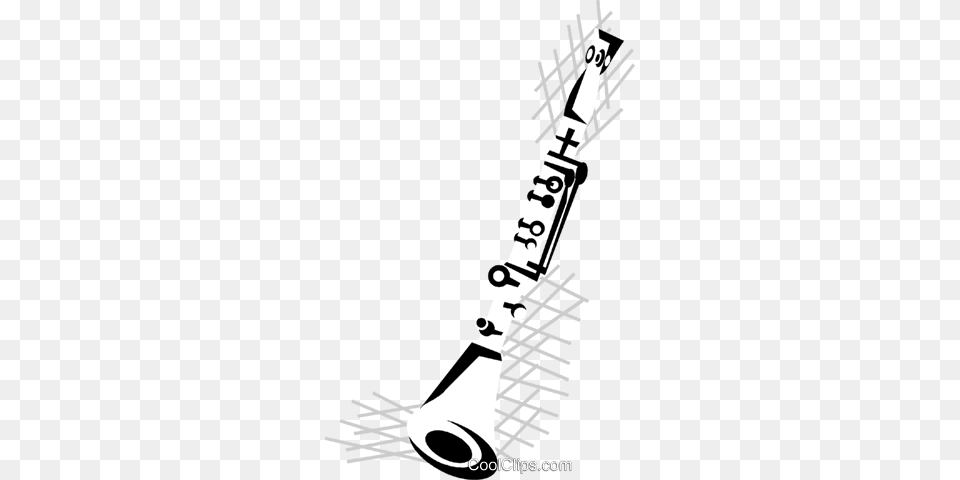 Clarinet Royalty Free Vector Clip Art Illustration, Musical Instrument, Smoke Pipe Png Image