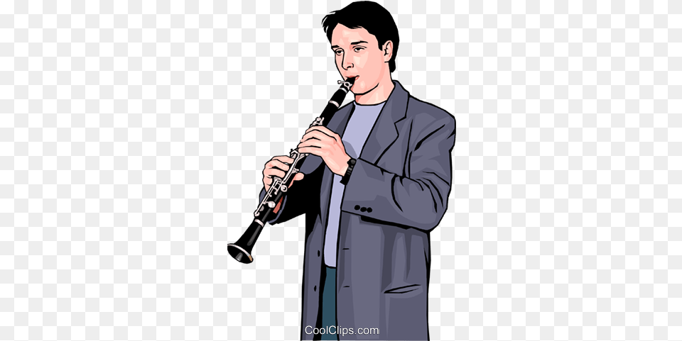 Clarinetist Royalty Free Vector Clip Clarinetist, Adult, Male, Man, Person Png