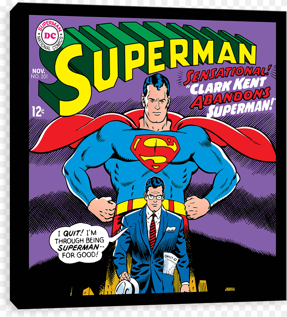 Clark Abandons Superman Superman Classic Comic Covers, Book, Comics, Publication, Adult Png