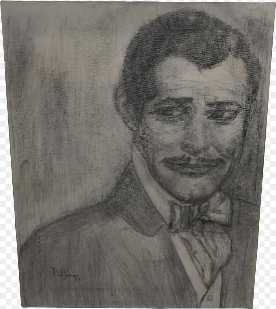 Clark Gable Original Pencil Drawing On Canvas Drawing Free Png Download