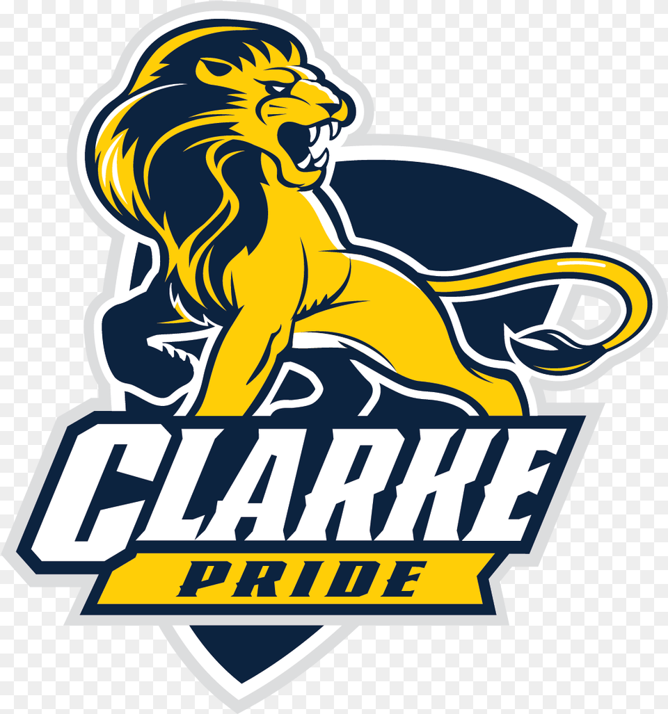 Clarke University, Logo, Sticker, Animal, Lion Free Png