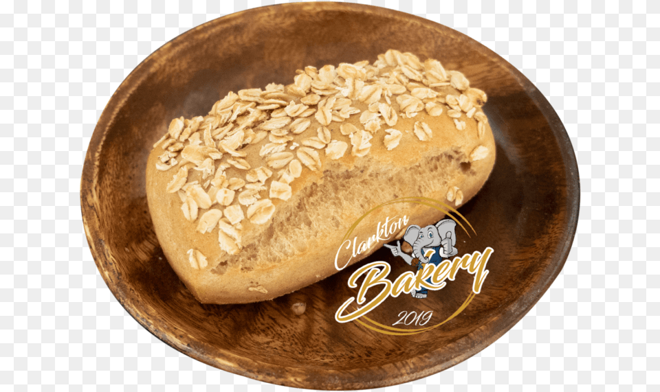 Clarkton Bakery Shaobing, Bread, Food, Bun, Plate Free Png