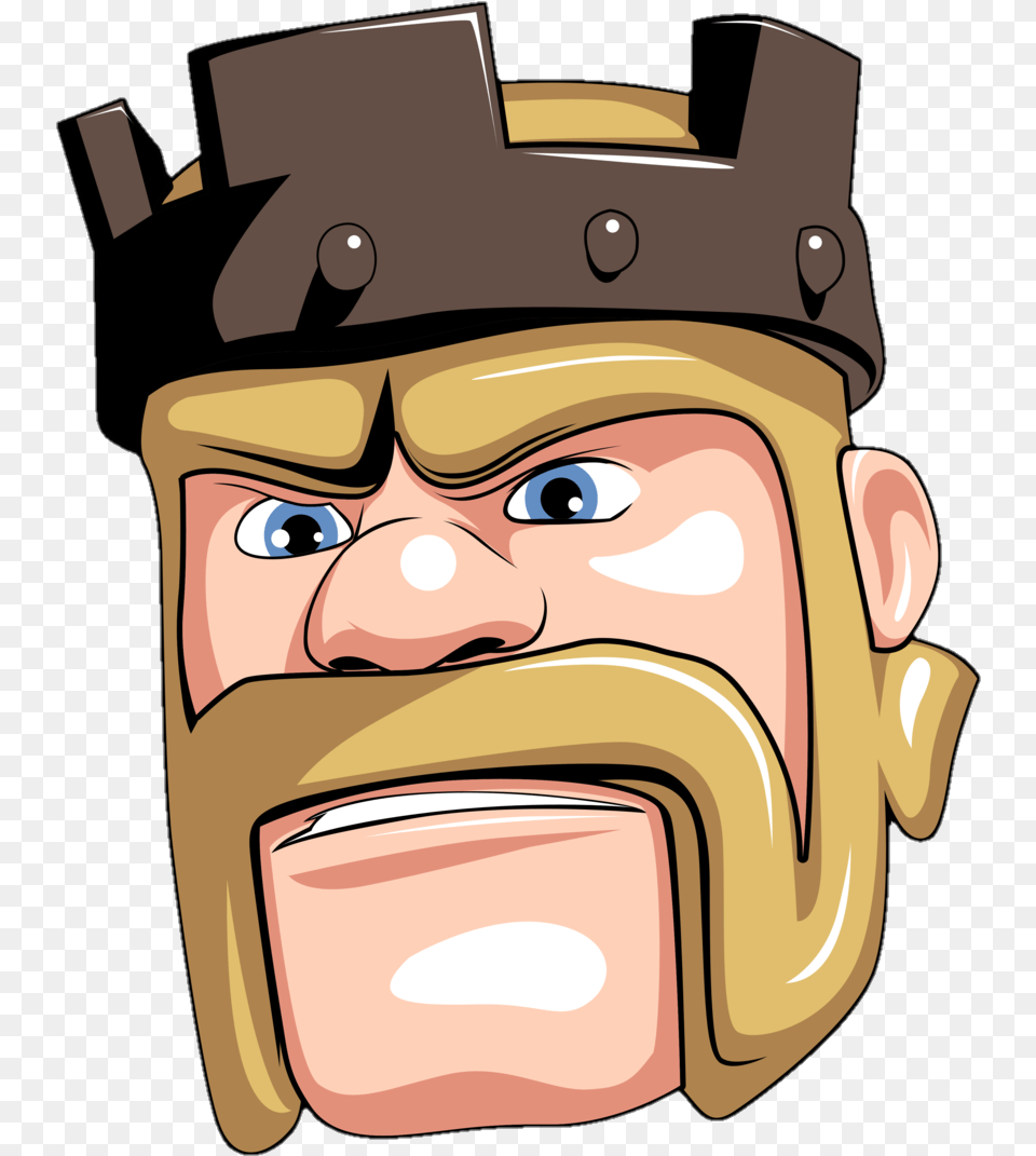 Clash Of Clans Barbarian Clash Of Clans King, Baby, Person, Head, Art Free Transparent Png