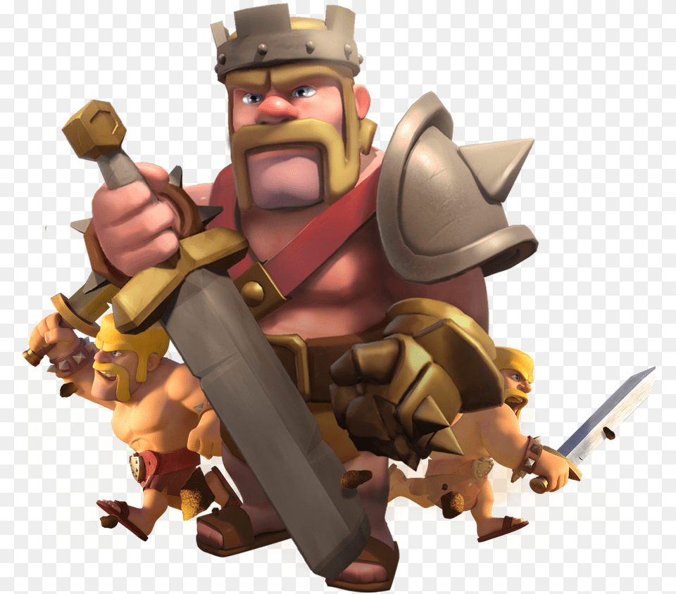 Clash Of Clans Barbarian King, Baby, Person, Helmet, Face Free Png Download